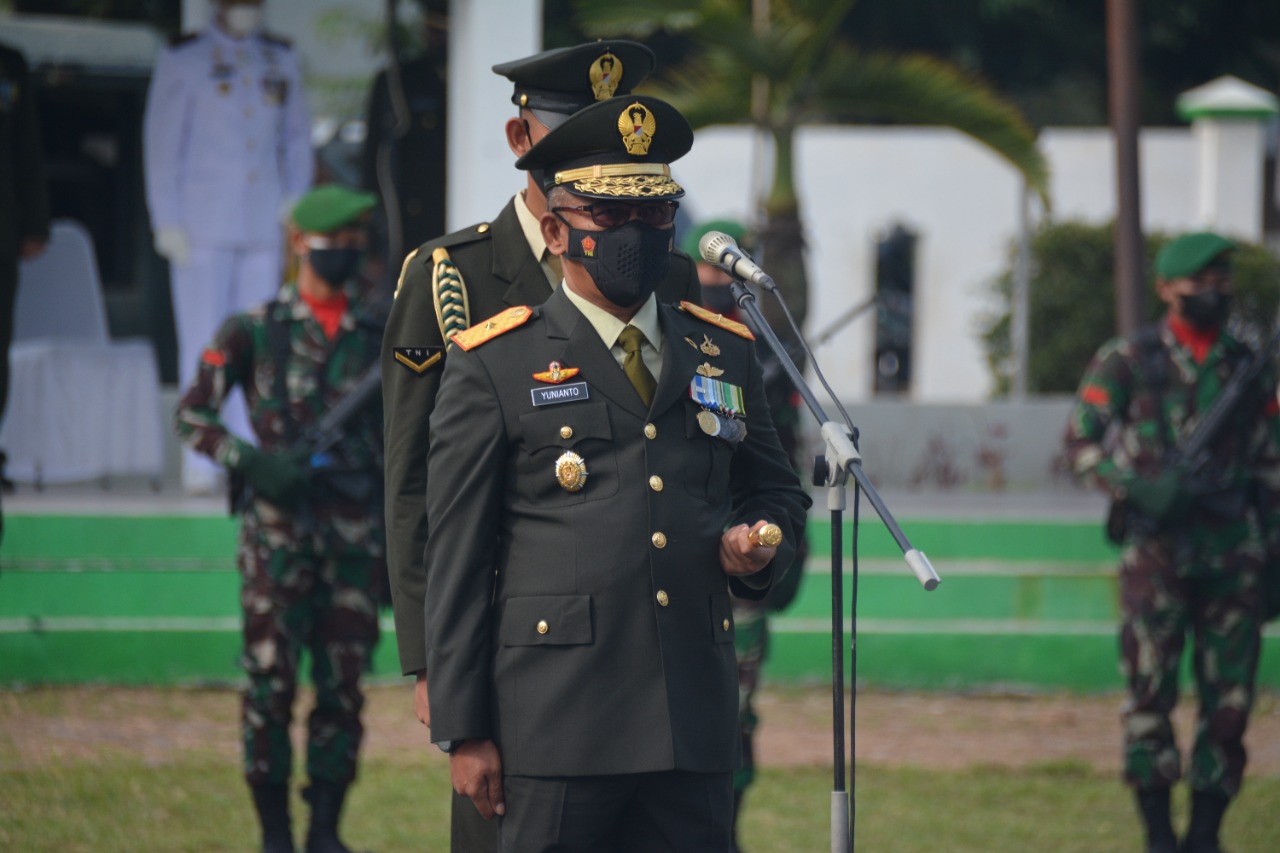 Komandan Korem 064/MY Brigjen TNI Yunianto, S.Sos.,M.M pimpin Upacara Ziarah Nasional (Poskota.net/Dok Ist)