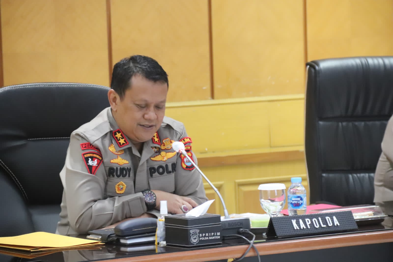 Kapolda Banten IJP Dr. Rudy Heriyanto (Poskota.Net/Dok Ist)