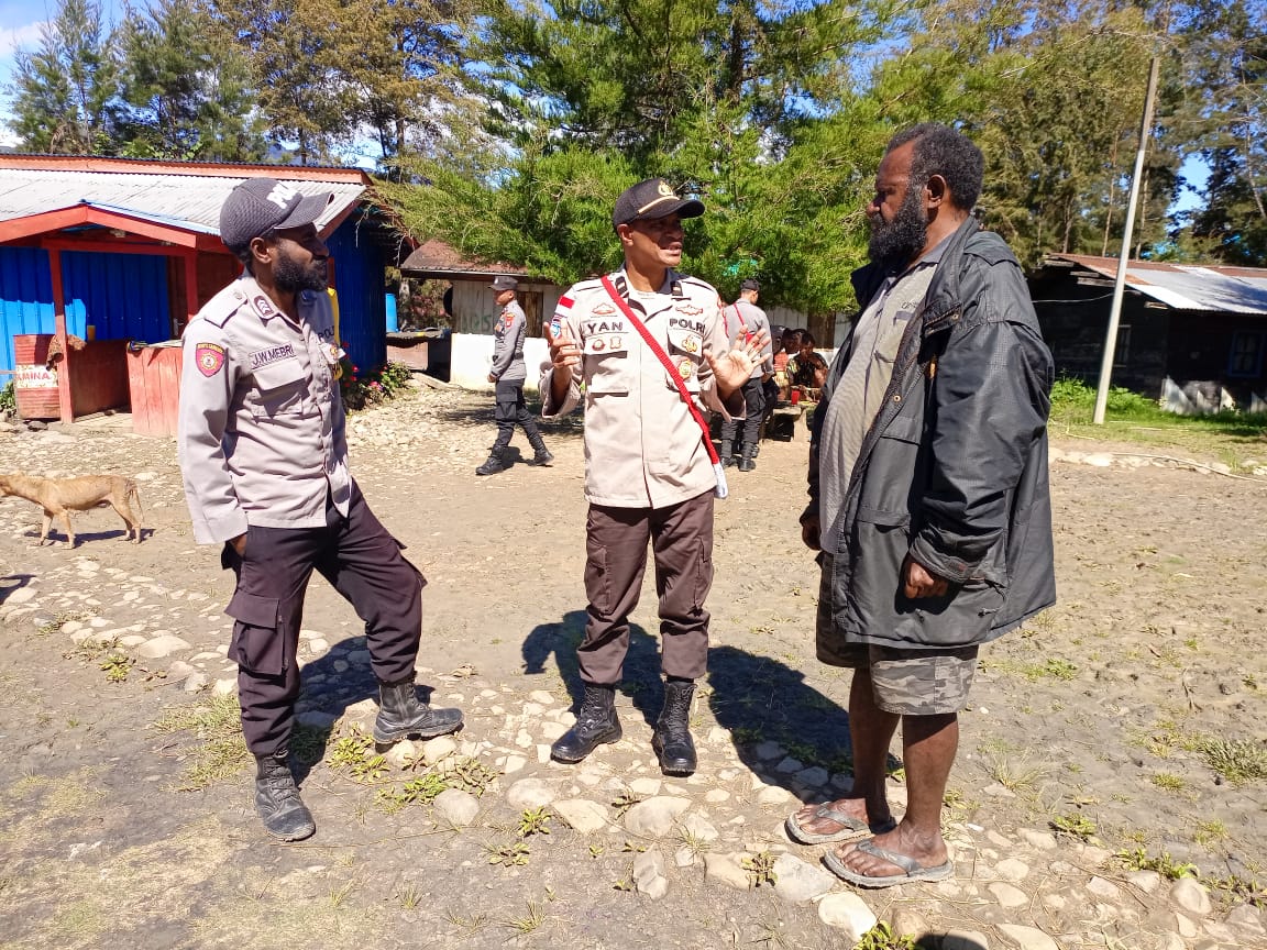 Binmas Noken Puncak Ajak Tokoh Masyarakat Jaga Kamtibmas Tetap Kondusif