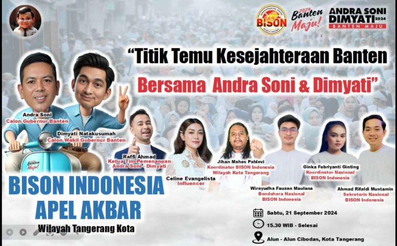 Ratusan peserta acara Deklarasi Bison di Tangerang merasa kecewa akibat kelalaian panitia. Peserta menuntut pertanggungjawaban untuk menjaga citra Andra Soni yang mencalonkan diri sebagai Cagub.